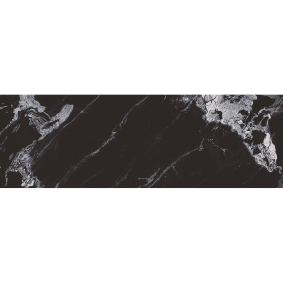 Keros Broussard Negro 30×90 μαύρο glossy πλακάκι τοίχου